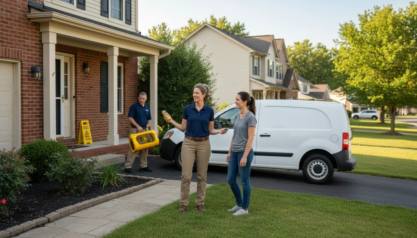 Water restoration image for Dehumidification And Cleanup Services in Bath, NY